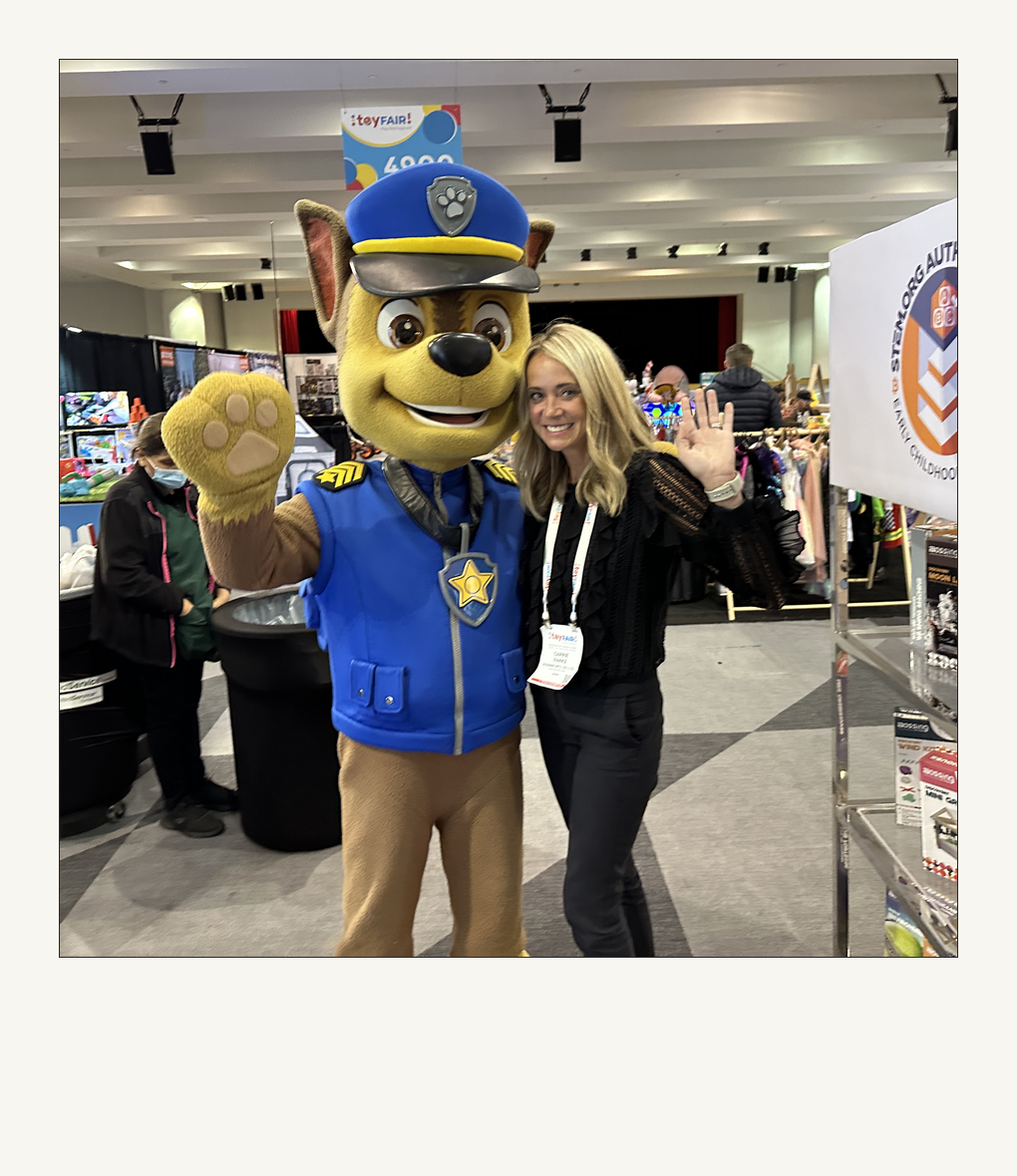 Carrie at Toy Fair